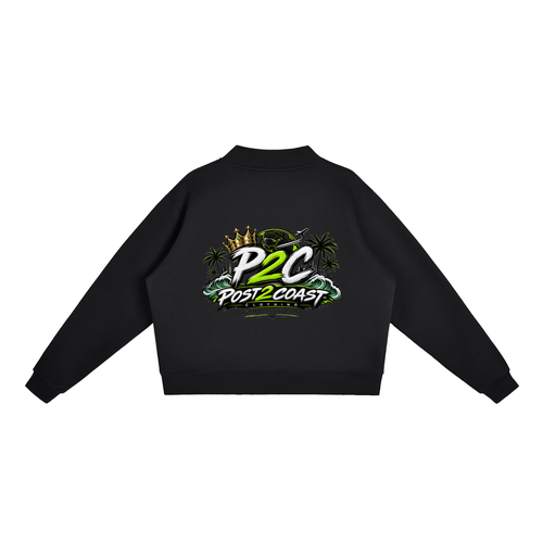 Essential Fleece Mock-Neck Crew Sweatshirt