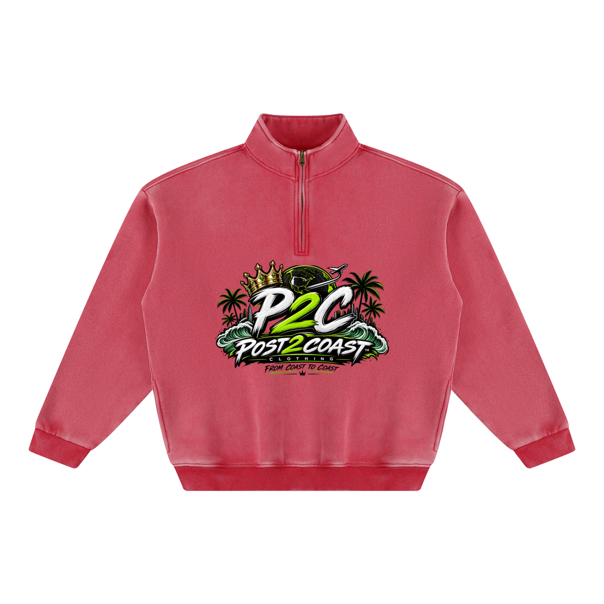 Unisex Vintage Wash Fleece Sweatshirt