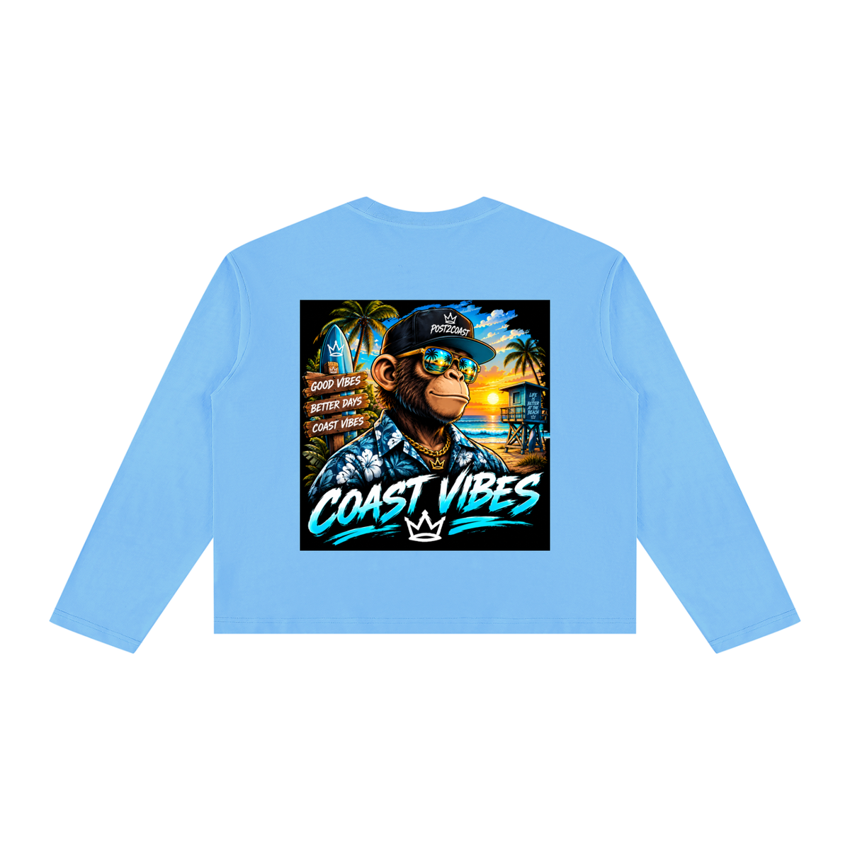 Unisex Vintage Wash Long Sleeve Boxy T-Shirt